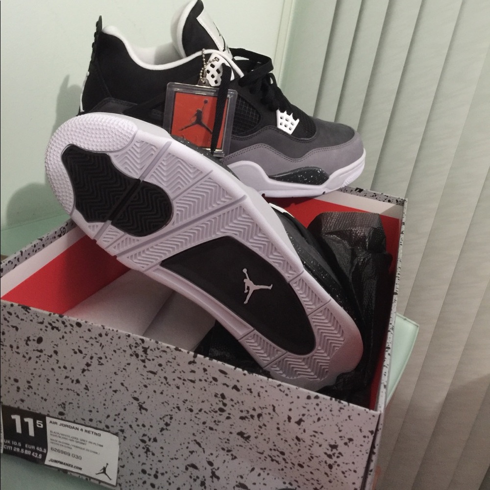 Men’s NEW air Jordan 4 retro 4s fear pack w/box - Picture 2 of 4